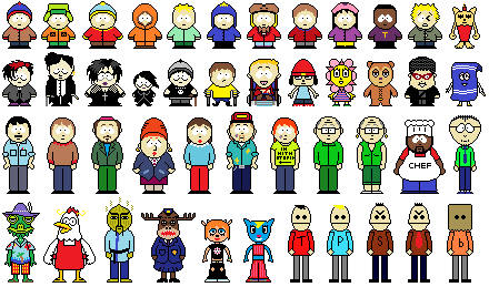 Parapps The Rapper Sprite South Park x Parappa Sprite Sheet by PixelComics on DeviantArt