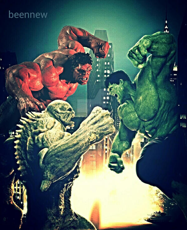 Hulk Vs Abomination Vs Red Hulk By Beennew10123 On Deviantart