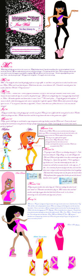 Monsterhigh oc:Jinx Wish diary pt.1