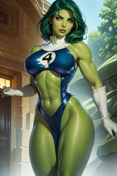 She-Hulk as a member of the Fantastic Four...