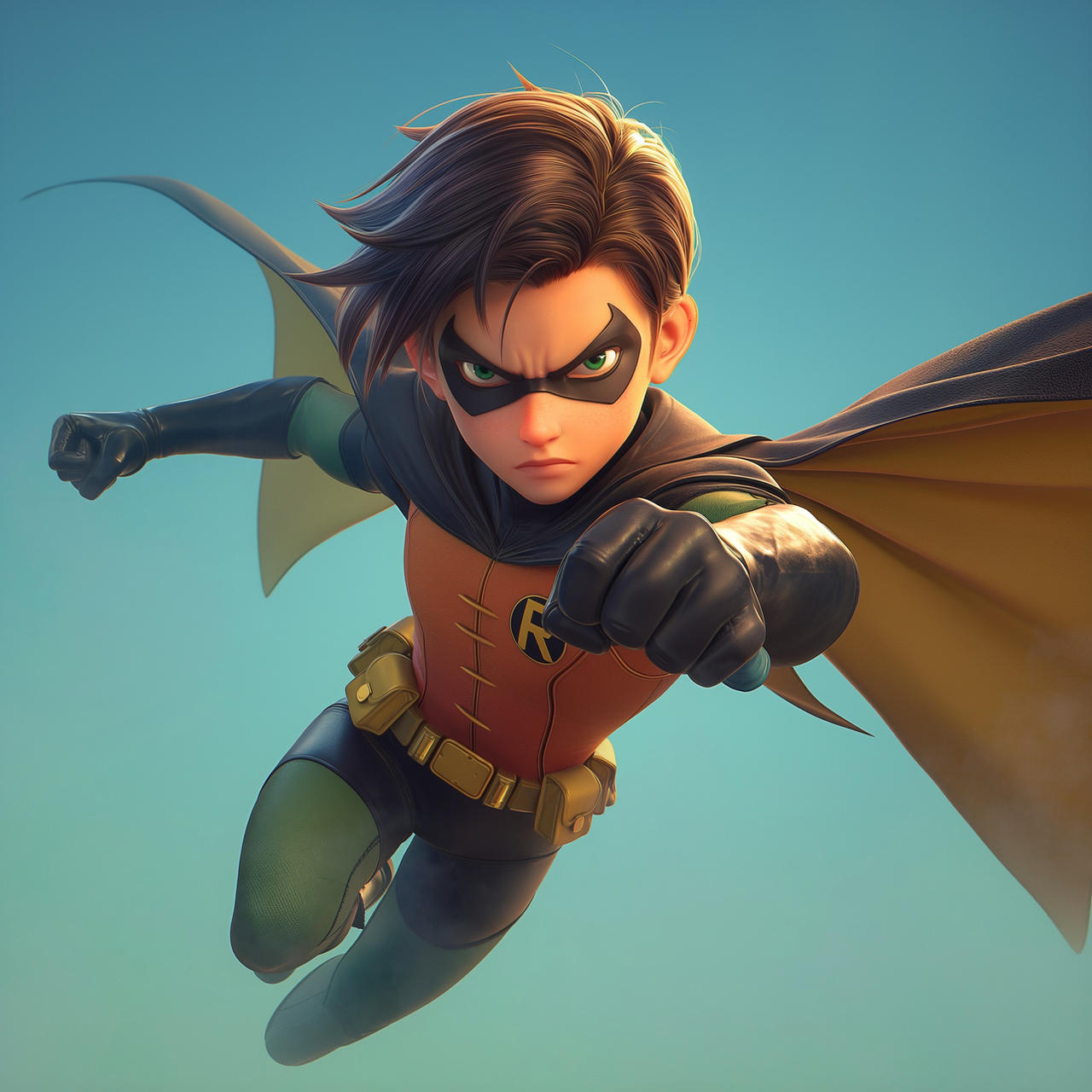 Cool Robin R Robin Teen Titans Fan Comics Red X V1 Teen Titans Robin Custom Head