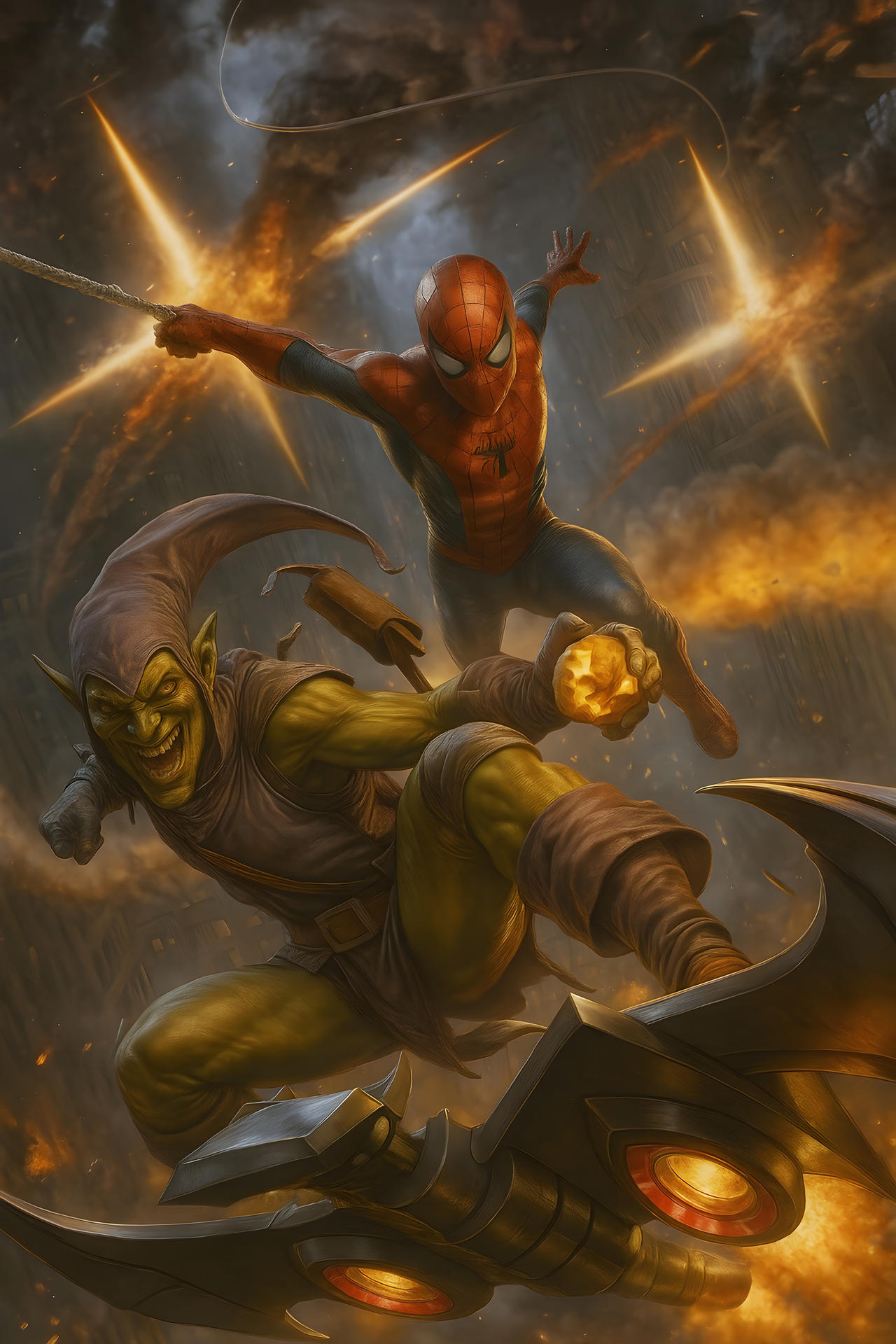 SPIDEY'S FAMOUS FIGHTS: (With Green Goblin)