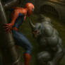 SPIDEY'S FAMOUS FIGHTS: (With The RHINO)