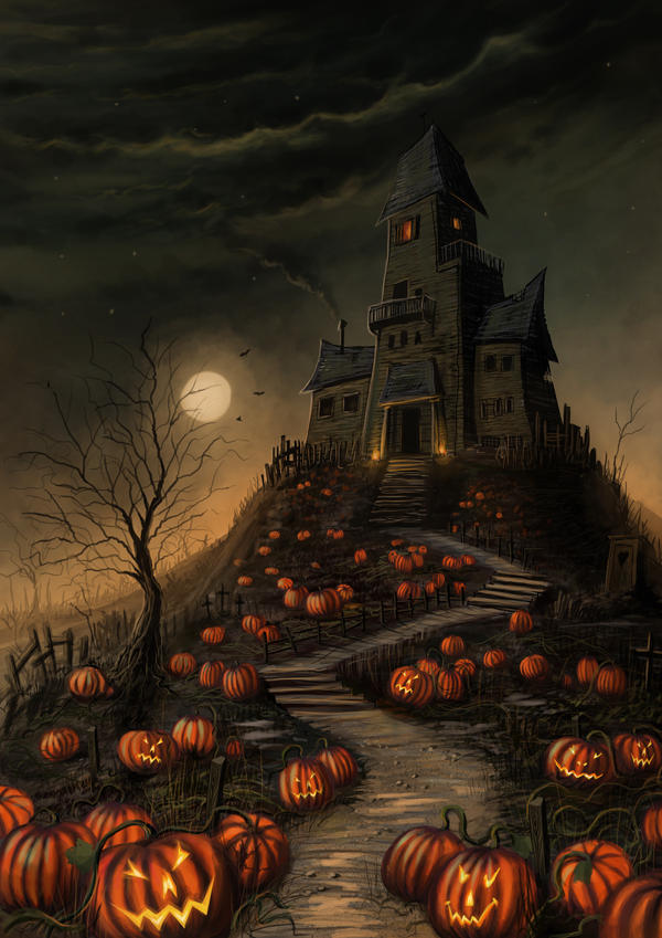 Halloween Mansion by jerry8448