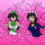 Akina and Chiori in a bubblegum trap