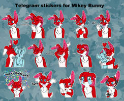 Mikey Bunny Telegram Stickers