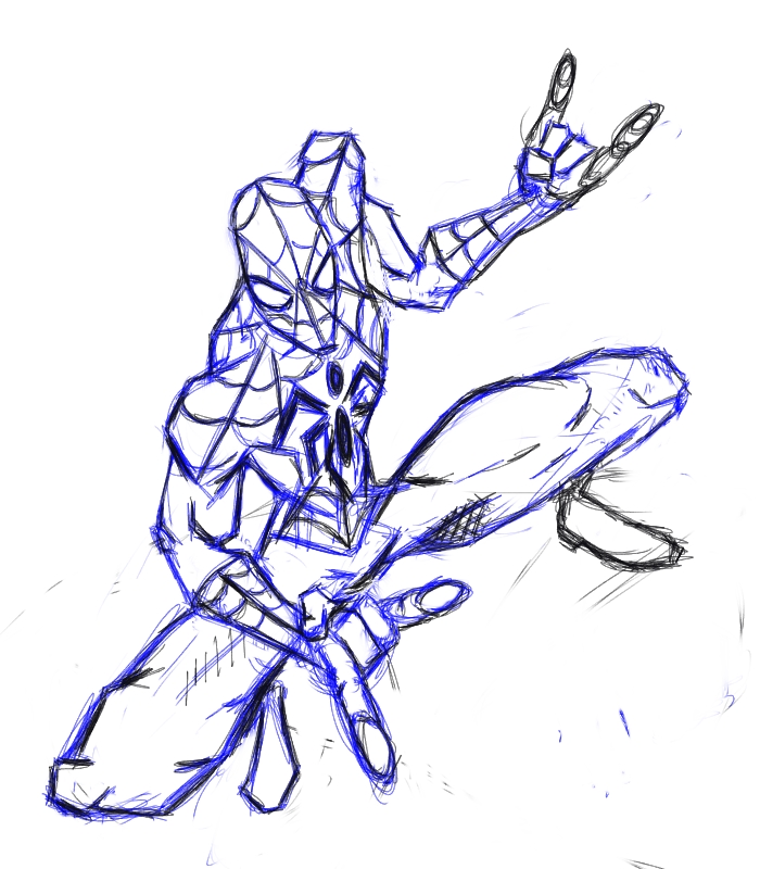 spiderman sketch