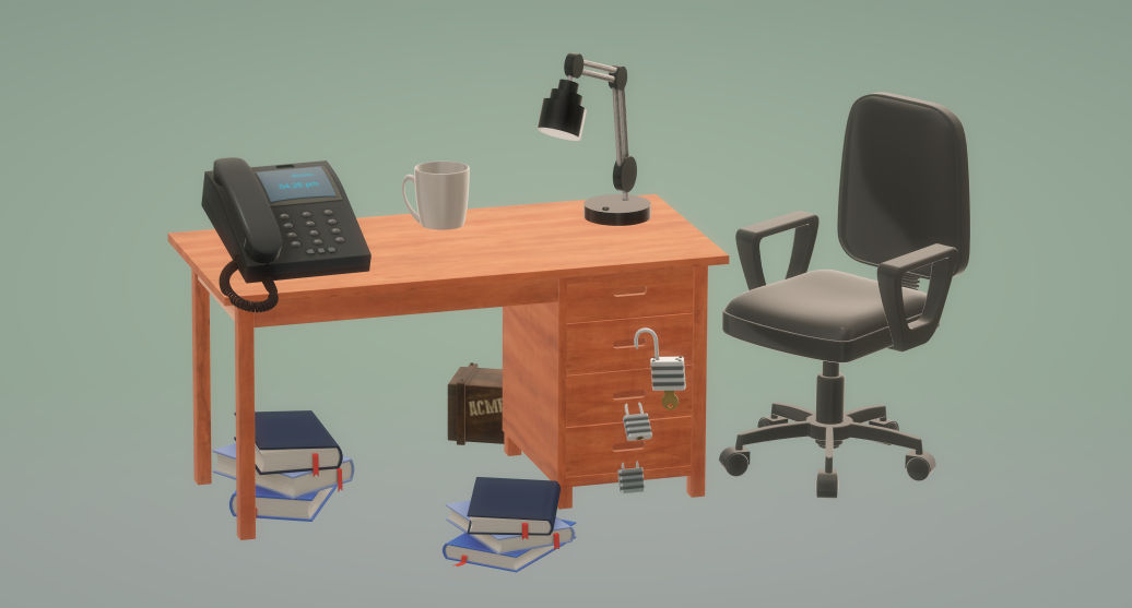 Office Desk by Denise0330 on DeviantArt