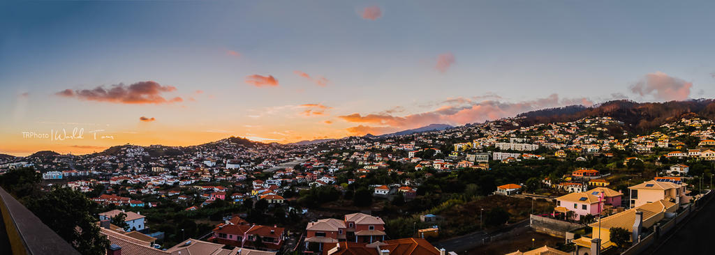 Panoramic of Funchal Sunset