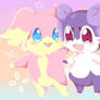 Audino and Indeedee