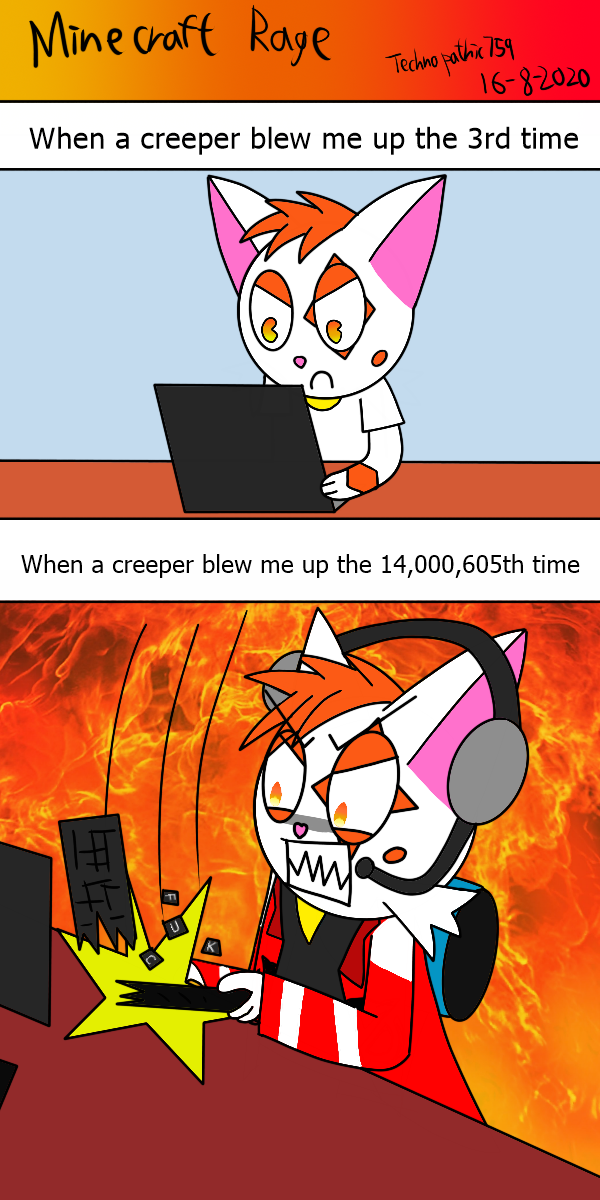 Minecraft rage by Technopathic759 on DeviantArt
