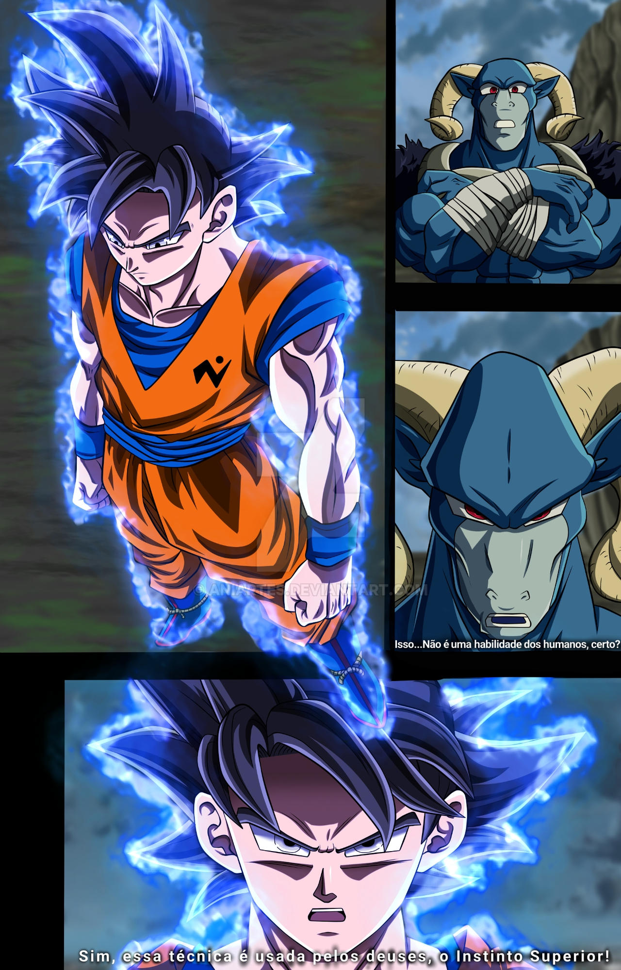 Goku instinto superior by noobmanek on DeviantArt