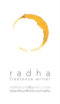 Business Card for freelance writer