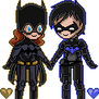 Batgirl x Nightwing Pixel