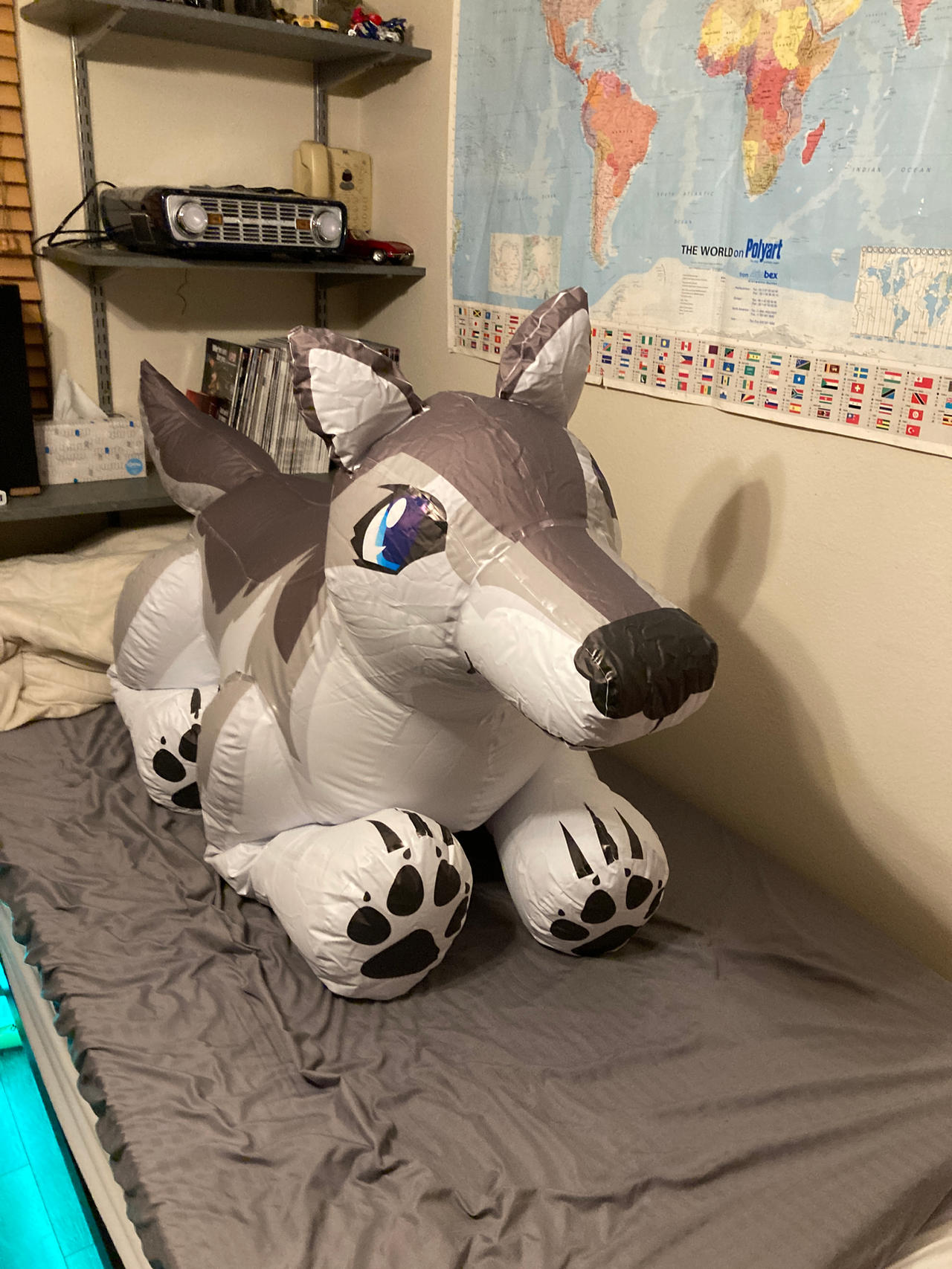 Wolf Inflation Mini Fenris Wolf Inflatable by Unicorm58976 on DeviantArt