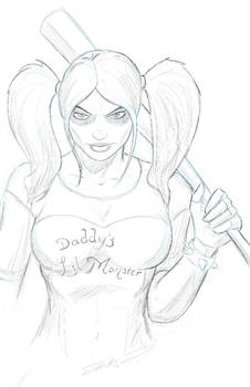 Harley Quinn Sketch