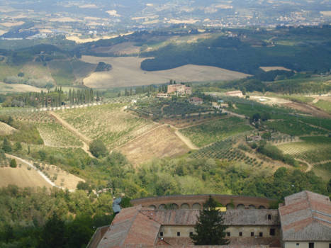Magnifique vue sur la Toscane