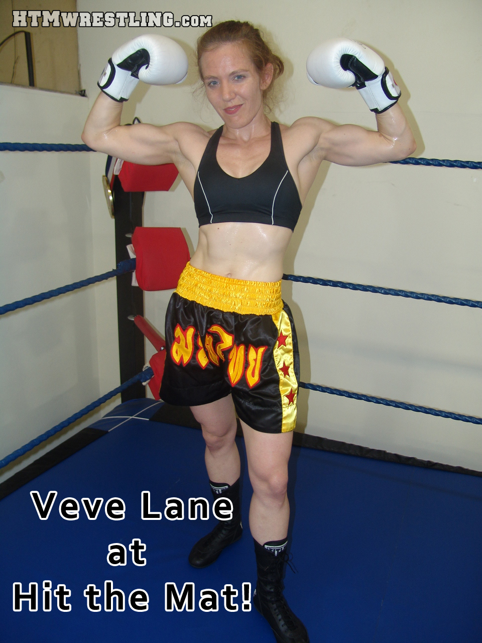 Veve Lane Flexing by boxingwrestling on DeviantArt