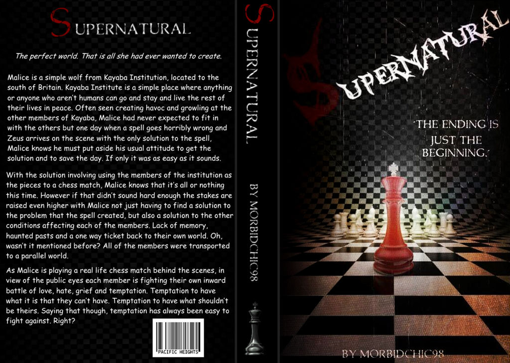 Supernaturals book cover (with blurb) by ArtemisKnightmoon on DeviantArt