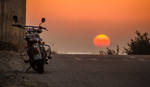 the rider's sunset! by footloosedoc