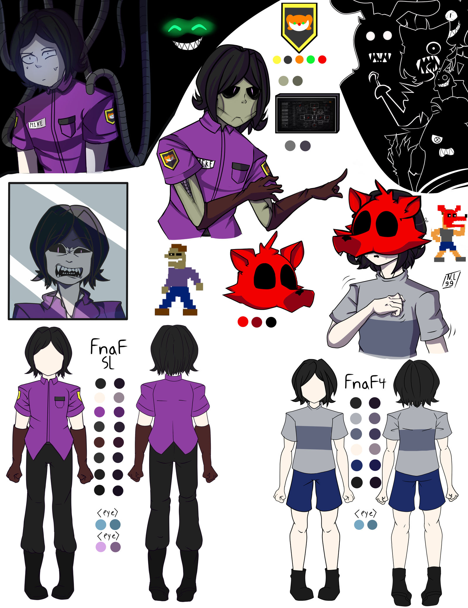 Michael Afton Sister Location- FnaF 4 by NightmareLily99 on DeviantArt