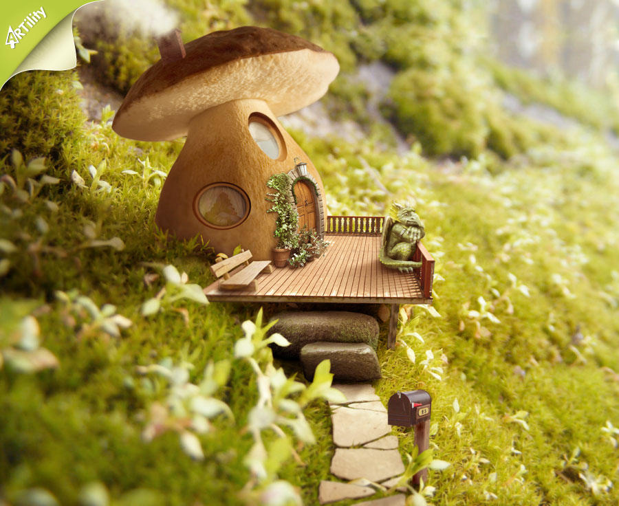 Mushroom house by GestiefelteMieze