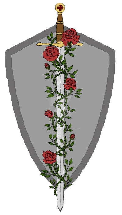 Sca Shields Roses Roses with Shield by MoonsilverKnight on DeviantArt