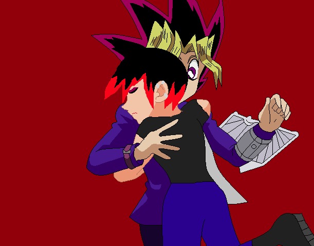 Raven Hugging Little Yugi