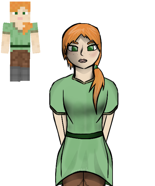 Minecraft Character - Alex by nemaele on DeviantArt