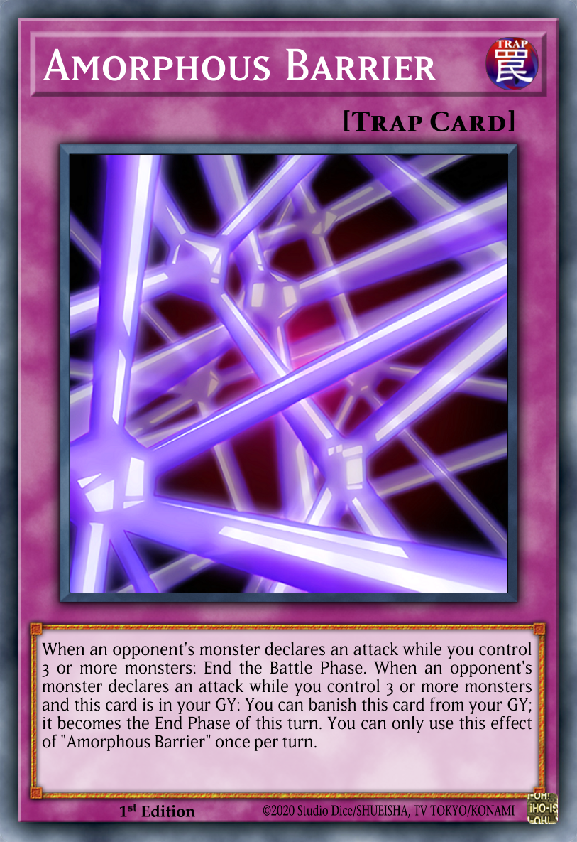 yugioh card amorphous barrier YU-GI-OH! - Infernity (CT09-EN023) - 2012 Collectors Tins - Limited Edition Barrier Statue of The Abyss
