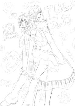 Allen and Lenalee as Vocaloids :LINE: