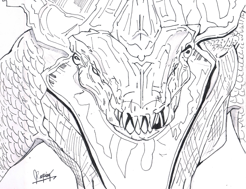 Pacific Rim: Raiju's Deadly Stare (Line Art) by AVGK04 on DeviantArt