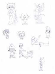 Parappa the Rapper Doodles by CircuitDC