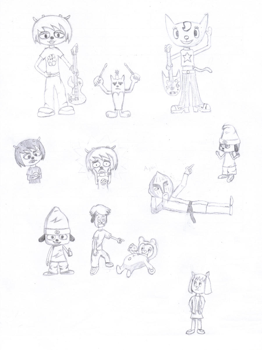 Parappa the Rapper Doodles by CircuitDC on DeviantArt