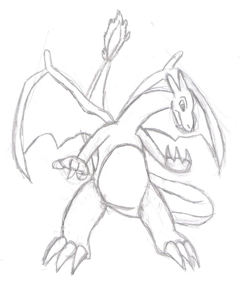 Charizard Sketch By Verkins On DeviantArt Charizard sketch by verkins on deviantart