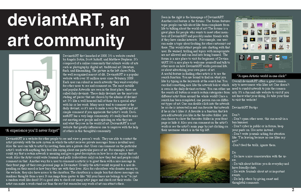 DeviantART Design Page by Verkins on DeviantArt