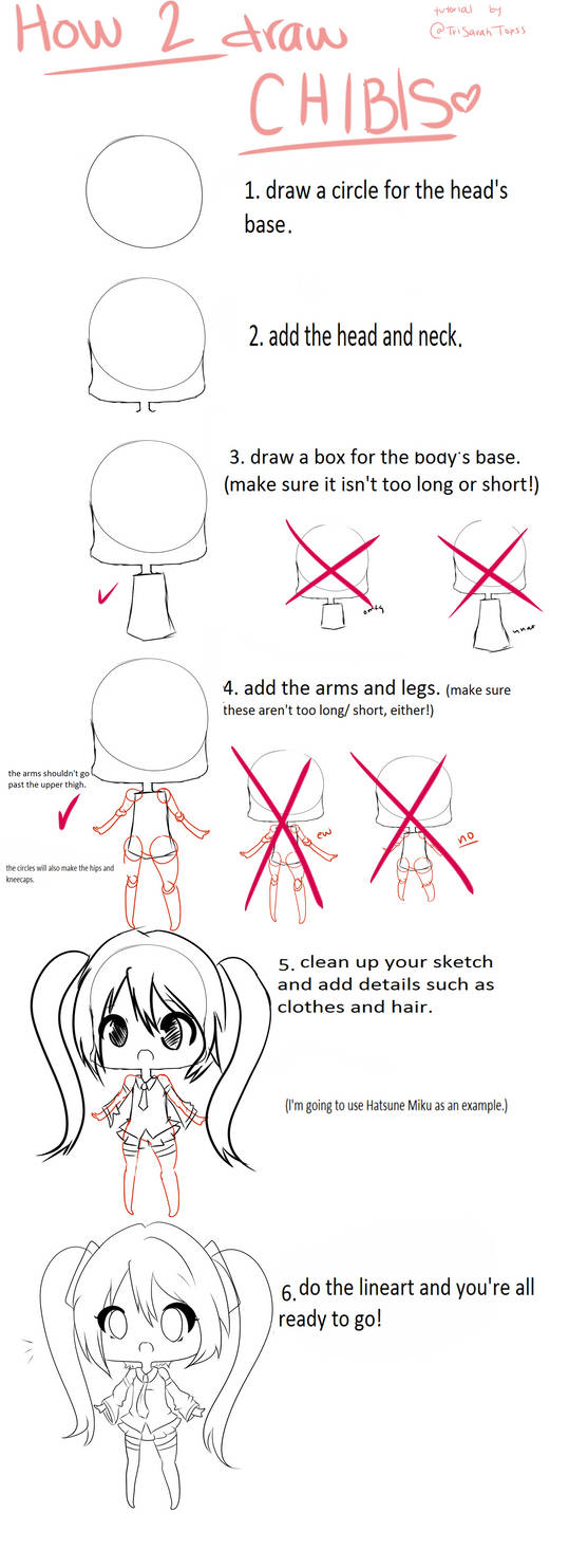 TUTORIAL: how to draw chibis by hazukied on DeviantArt