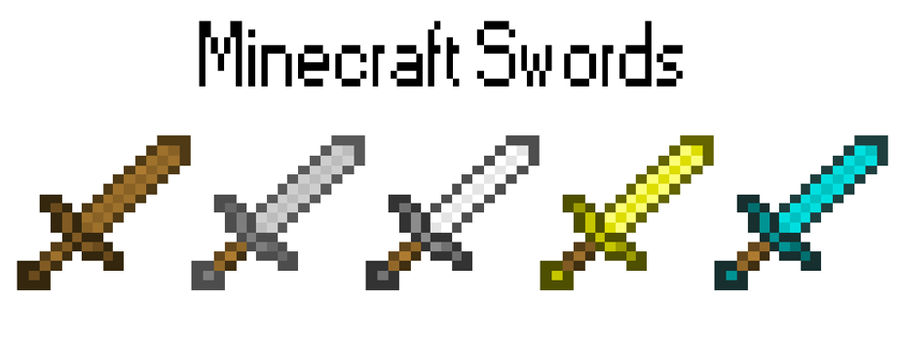 Minecraft Swords By Zenzizenzizenzicwolf On Deviantart