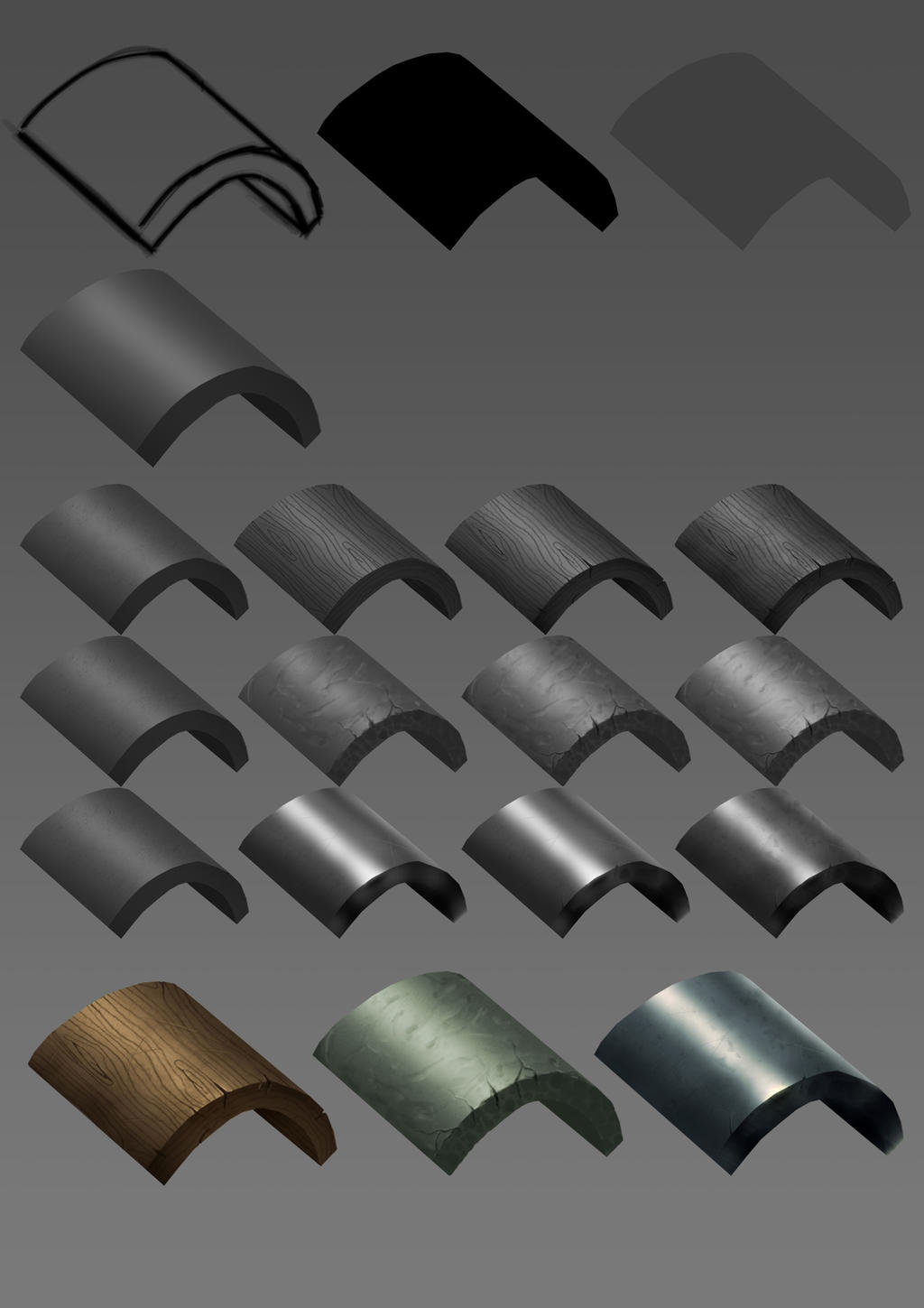 Basic Textures - Practice by blackangel1090 on DeviantArt