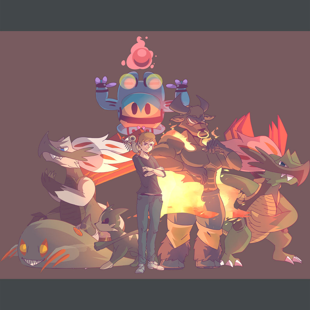 Fakemon Team Commission by AutobotTesla on DeviantArt