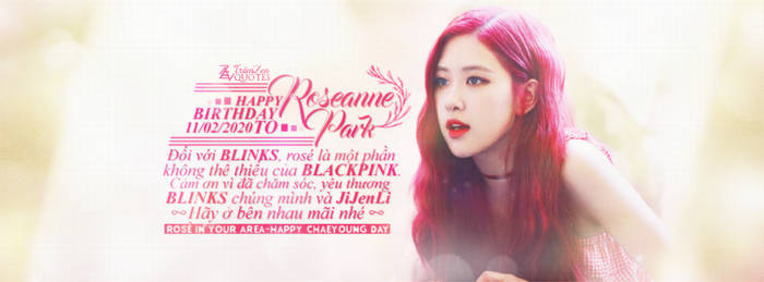 HPBD TO ROSE BLACKPINK 11022020