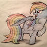 Rainbow Dash paper towel