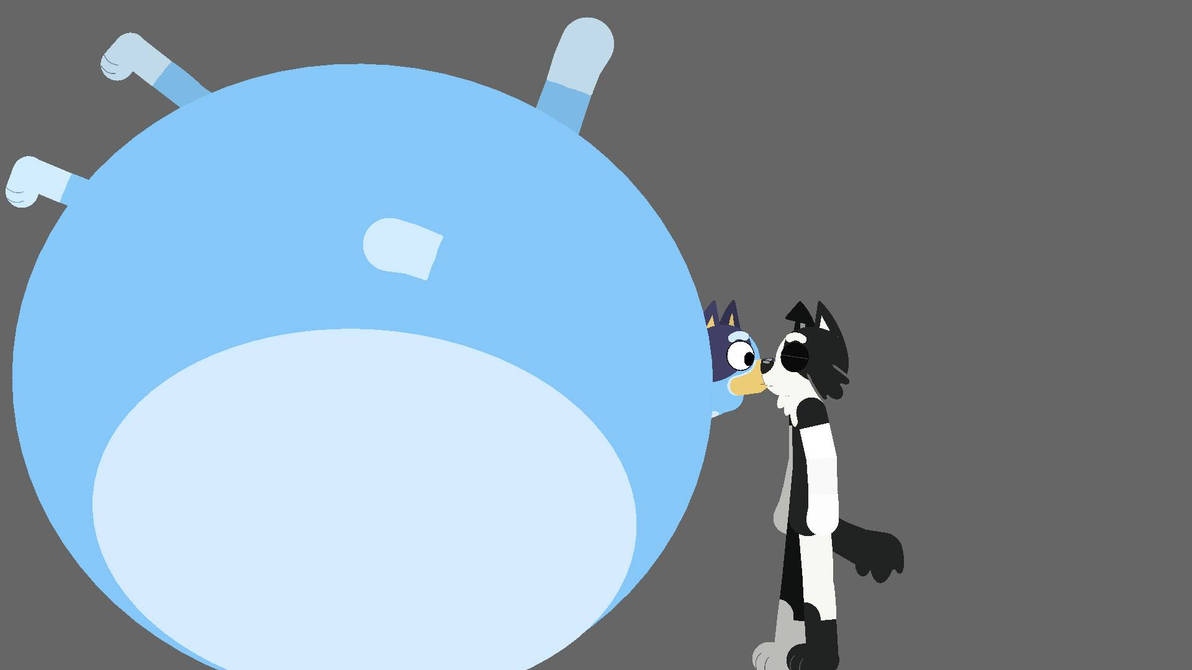 Bluey x Mackenzie puffkiss inflation by AugustoAnimsSN on DeviantArt
