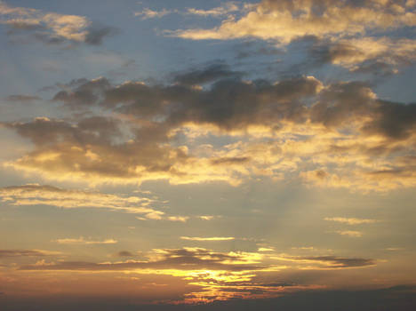 Sunset Over O'ahu.