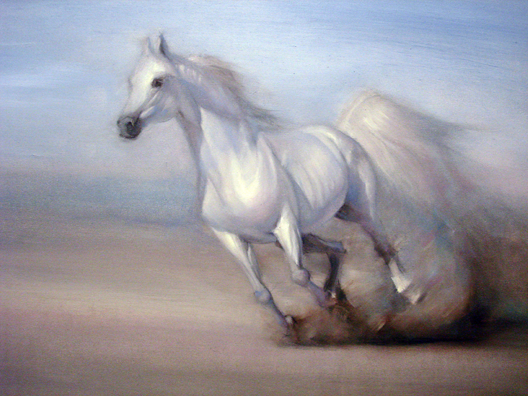 Horse oil painting