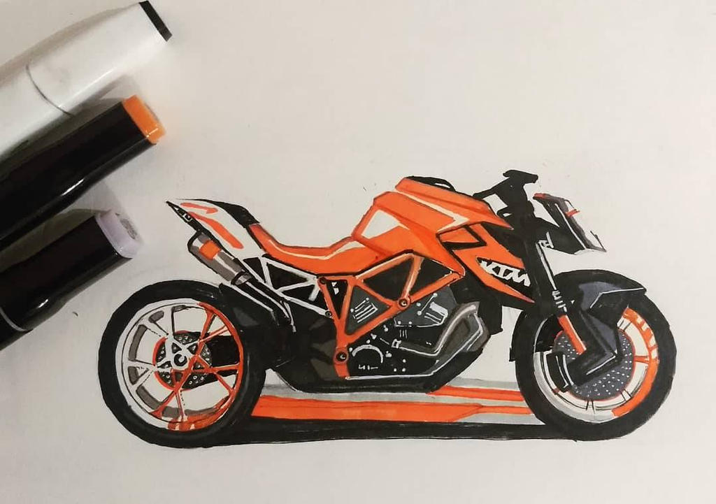 Duke Rider Drawing KTM Duke Aggressive styling by vishruthkumar on DeviantArt