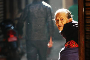 Old Woman in Kathmandu