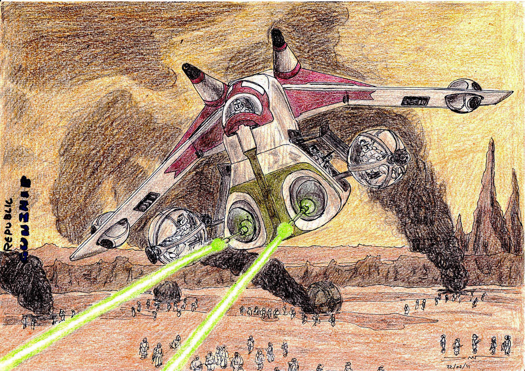 Republic Gunship Renders 22-02-11 - Republic Gunship by TwistedMethodDan on DeviantArt