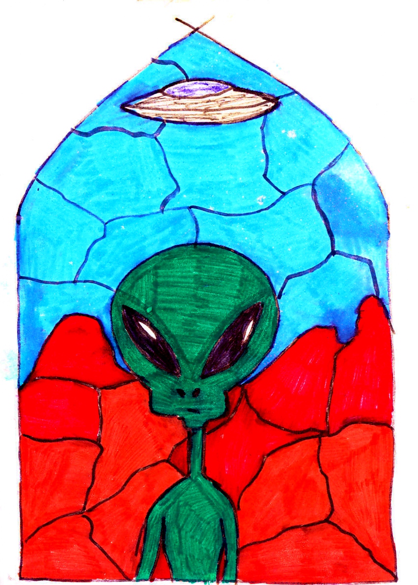 0000 - 00-00 - Stained Glass Alien