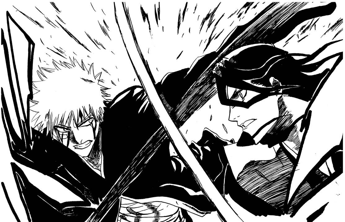 Bleach - Ichigo versus Byakuya by NoctusLucius15 on DeviantArt